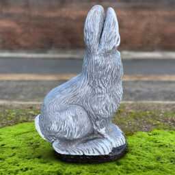 Fantasy Bunny Sculpture Concrete Rabbit Statue Outdoor Animal Figurine Cement Wildlife Decoration Handmade Ornament Rabbit Lover Gift - thumbnail 4