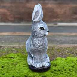 Fantasy Bunny Sculpture Concrete Rabbit Statue Outdoor Animal Figurine Cement Wildlife Decoration Handmade Ornament Rabbit Lover Gift - thumbnail 3