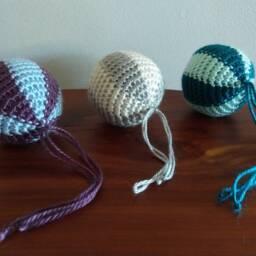 Multipurpose Baby Mobile/Toddler Rattle Balls - Set Of 3/Large - thumbnail 3