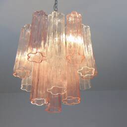 Pink & Clear Tronchi Chandelier - thumbnail 4