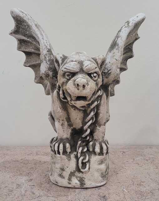 "Winged Dog Gargoyle Statue Protector Sculpture ""Art Of History" - image 1