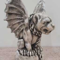"Winged Dog Gargoyle Statue Protector Sculpture ""Art Of History" - thumbnail 2