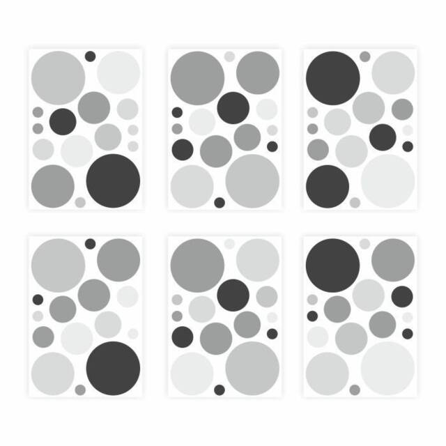 136 Wall Decal Set Black 96 Pieces - image 1