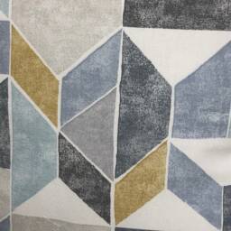Geometric Cotton Cushion Covers Clarke & Lanna Charcoal - Set Of 2 - thumbnail 3