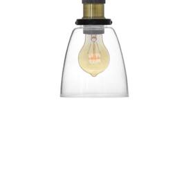 Glass Shade Flush Mount - Mix & Match Design Your Own Cone Industrial Ceiling Lighting Semi Fixtures - thumbnail 2