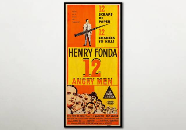 12 Angry Men Wood Print Poster, Fanart Cinema Movie Posters On For This Lover, Extra Large Wall Art Prints & Canvas Art - image 1