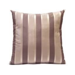Silver & Purple Gray Pillow, Throw Pillow Cover, Decorative Cushion Trendy Pillowcase, Striped Accent Pillow, Silk Blend