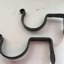 Brackets To Hold A Birch Branch & Woven Swag Curtain Bronze Hand Forged Natural - thumbnail 2