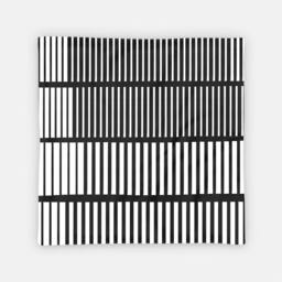 Abstract Throw Pillow. 18x18 Pillow Case. Black Lined Bohemian Striped Sofa Modern Cushion. Decorative - thumbnail 2