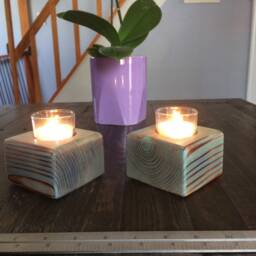 Wood Candleholders - thumbnail 3