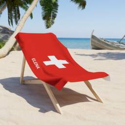 Switzerland Beach Towel, Flag Tovel, Of Switzerland, Beach Country - thumbnail 2