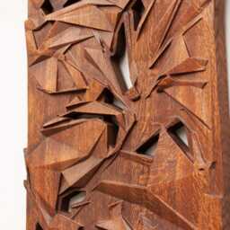 "Wood Wall Art, Us Delivery Duty Paid, ""Geometric State" - thumbnail 3