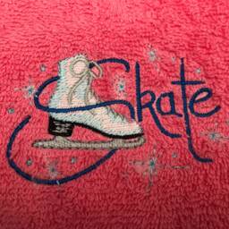 Ice Skating Boot Towel, Personalised - thumbnail 2