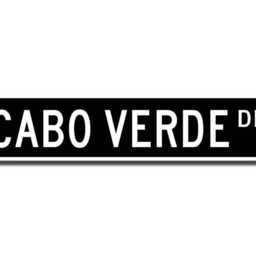Cabo Verde Sign, Gift, Keepsake, Wall Decor, Souvenir, Custom Street Quality Metal Sign - thumbnail 2