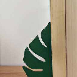 Monstera Leaf Bookends - Tropical Home Decor, Nature Gift - thumbnail 3