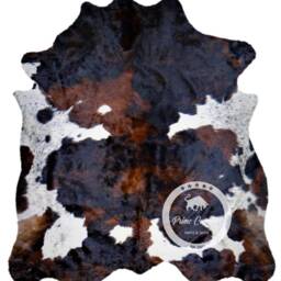 Tricolor High Quality Cowhide Rug, Hair On Hide, Koeienhuid, Kuhfell Teppich, Peau De Vache - M(L(xl(xxl - thumbnail 2