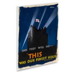 "Reprint Of A British Ww2 Propaganda Poster - ""This Was Our Finest Hour" - thumbnail 2