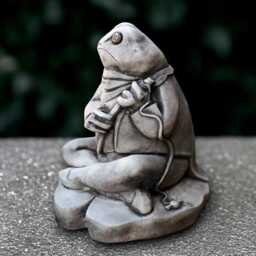 Concrete Frog Statue Stone Sculpture Cement Decoration Fog Lover Gift Handmade Figurine Garden & Home Ornament Yard Art - thumbnail 4