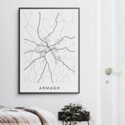 Armagh Map Print - Minimal Poster Art Northern Ireland - thumbnail 2