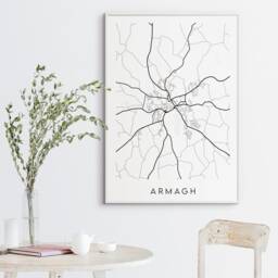 Armagh Map Print - Minimal Poster Art Northern Ireland - thumbnail 3