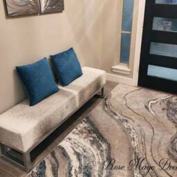 Custom Made Cowhide & Steel Bench, For Entryway Bedroom End-Of-Bed, Upholstered Footstool - B - Fb - thumbnail 4