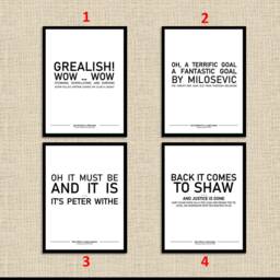 Aston Villa Poster Wall Art, Grealish, Withe, Shaw, Iconic Goal Commentary Moments, Fan Present Idea, Home Decor - thumbnail 2