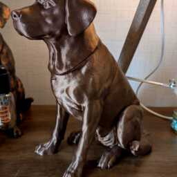 Labrador Figurine Urn - 3D Printed Memorial Ashes Keepsake & Pet Remembrance - thumbnail 2