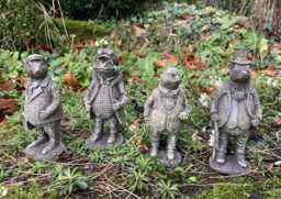 Resin Set Of 4 Mini Wind in The Willows Figure Ornaments