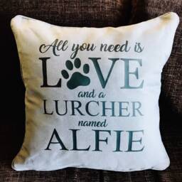 Dog Cushion - Personalised Pet Dog Lover Gift Owner Any Breed Pets Name Sofa Bed - thumbnail 2