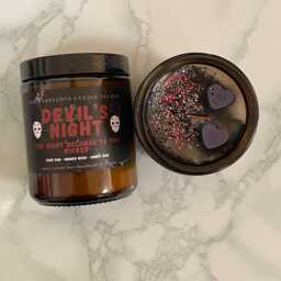 Devils Night Candle - Dark Romance Penelope Douglas Merch Corrupt Hideaway Kill Switch Nightfall Gift - thumbnail 2