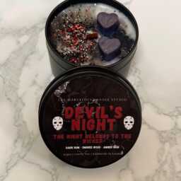 Devils Night Candle - Dark Romance Penelope Douglas Merch Corrupt Hideaway Kill Switch Nightfall Gift - thumbnail 3