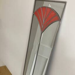 New Art Deco Fan Style Stained Glass Effect Mirror Handmade in The UK Makes Perfect Gift 61x15.5cm Ask Us About Different Colours - thumbnail 2