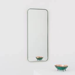 Quadris??? Rectangular Modern Mirror With A Green Frame - Xl - thumbnail 3