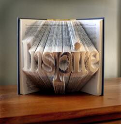 Folded Book Art - Graduarion Teacher Gift Unique Present Lover Graduate Inspire Your Choice Of Word Best Selling Item - thumbnail 1