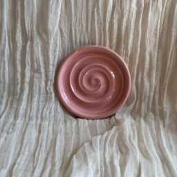 Pink Soap Dish, Ceramic Bathroom Tray, Handmade Kitchen Pottery, Household Holder, Thrown Textured Dishes - thumbnail 4