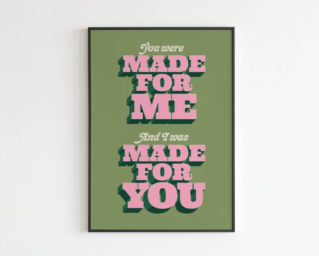 The Courteeners - Opener You Were Made For Me Lyrics Music A3 A4 A5 Wall Art Poster Print Gift Gig - image 1