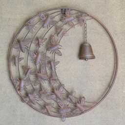 Large Bumble Bee Hanging Wall Plaque Metal Bell Outdoor Garden Ornament Wind Chime Decoration British Gift - thumbnail 3