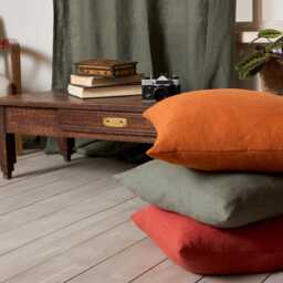 Linen Pillow Cover-Washed Pillow Cover -Decorative Pillow-Throw Pillowcase-Lumbar Cover. Shams. Cushion Cover - thumbnail 2