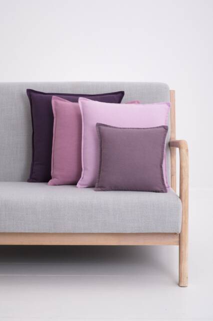 Cushioncover With Zip, Linen Pillow Cover, Soft Washed Cushioncase, Couch Or Sofa Pillowcase Zipper, Color Softened Throw - image 1