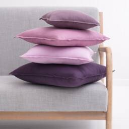 Cushioncover With Zip, Linen Pillow Cover, Soft Washed Cushioncase, Couch Or Sofa Pillowcase Zipper, Color Softened Throw - thumbnail 2