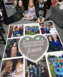 Personalised Photo Memory Blanket - Custom Snuggle Blanket, Memorial Gift - thumbnail 1