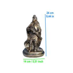 Vlad The Impaler, Tepes Xl Figure, Bust, Statue, Count Dracula From Transylvania, Vampire Gothic Horror Portrait, Prince Of Wallachia - thumbnail 2