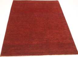 5x7 Rust Gabbeh Area Rug - Afghan Handmade Striped Lori Baft Thick Pile Wool Oriental Bedroom Living Room Office - thumbnail 1
