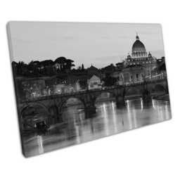 Monochrome Vatican City Art Print Elegant Ready-To-Hang Wall Decor For Home & Office - thumbnail 1