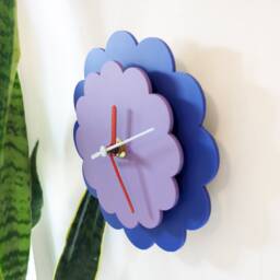 Layered Flower Acrylic Wall Clock - Small - thumbnail 3