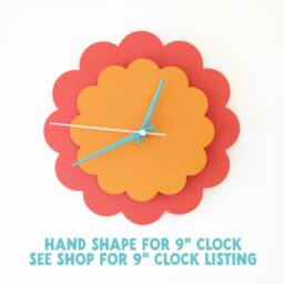 Layered Flower Acrylic Wall Clock - Small - thumbnail 4