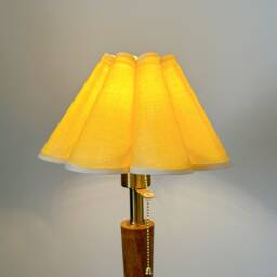 Yellow Pleated Lampshade Warm Lighting For Table Lamps Pendant Light PVC Fabric Petal Shades Home Furnishing Lamp Decor - thumbnail 2