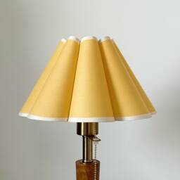 Yellow Pleated Lampshade Warm Lighting For Table Lamps Pendant Light PVC Fabric Petal Shades Home Furnishing Lamp Decor - thumbnail 1