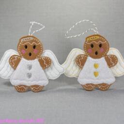 Angel Decoration, Gingerbread, Christmas Tree Decorations - thumbnail 2