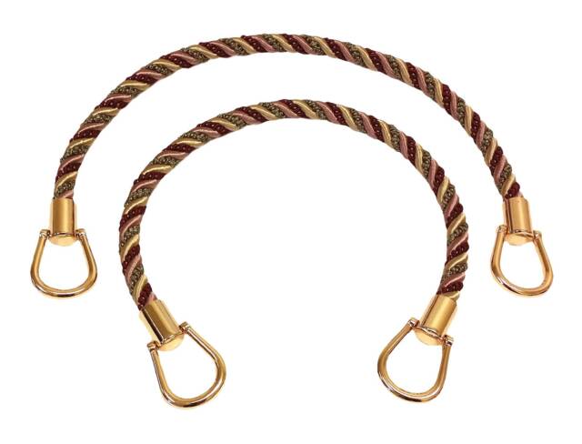 Pair Of Elegant Cherry Red, Beige, Green Curtain & Drapery Rope Tiebacks, 18 Inch Long, Approx. 1/2 Thick, Irtbm Color Berry Patch 4260